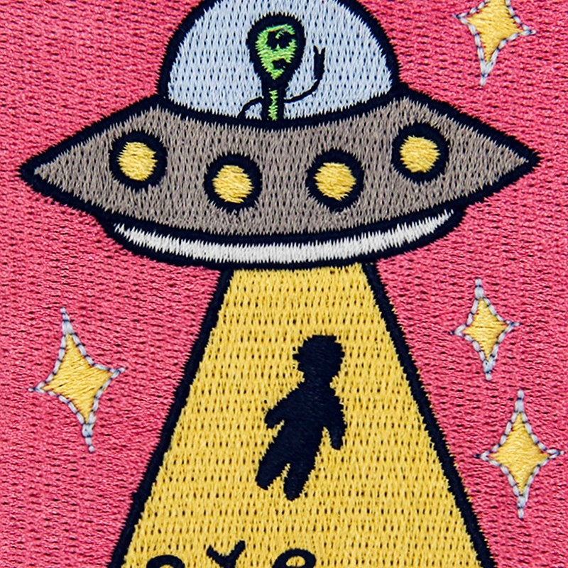 Goodbye Earth Unidentified Flying Object X File Embroidered Badge Iron