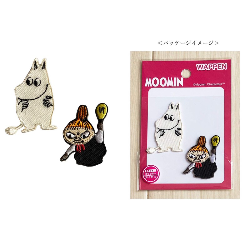 Small Planet Moomin 2P Patch Moomin & Little My Akari