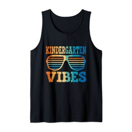 Retro Vintage Sunglasses Kindergarten Vibes Back To School Tank Top