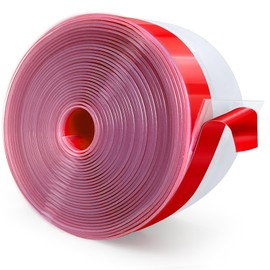 Wide Silicone Weather Stripping Door Seal, Strong Adhesive Door Draft Stopper, Door Sweep Draft Stopper for Doors Gap&Under Bottom Garage Door, Glass Shower Door, Sliding Door, 2" x 20 ft, Transparent