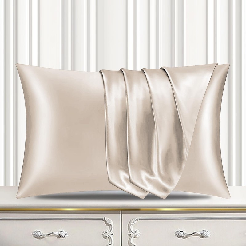 Pamposh Satin Silk Pillowcases For Hair And Skin 4 Pack