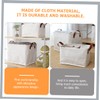 NOLITOY Practical Fabric Storage Bin Organizer Household Fabric Storage Box