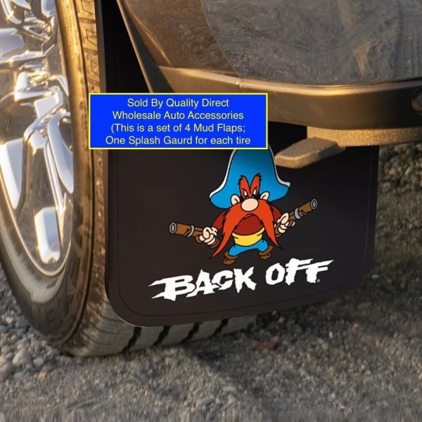 Plasticolor (4) 11" x 19" Mud Flaps YOSEMITE SAM Splash