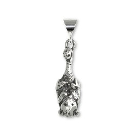 The Magic Zoo Young Possum Pendant for Necklace in Sterling Silver - Handcrafted in the USA - Opossum Jewelry for Women – Possum Lover Gift