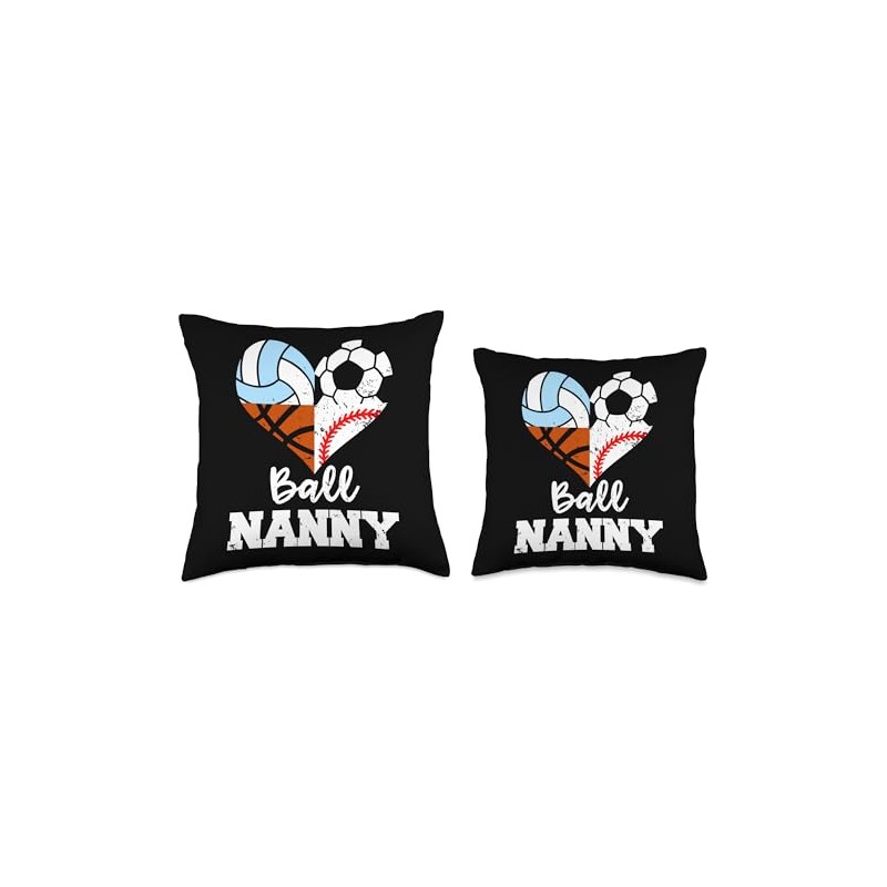 Ball Nanny Soccer Baseball Basketball Volleyball Player Throw Pillow