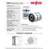 Cim-Tek 70059 Centurion 300-HS10II Hydrosorb Filter, 10 Micron Gas