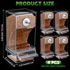 Yaomiao 4 Pcs No Mess Bird Feeders Automatic Parrot Water