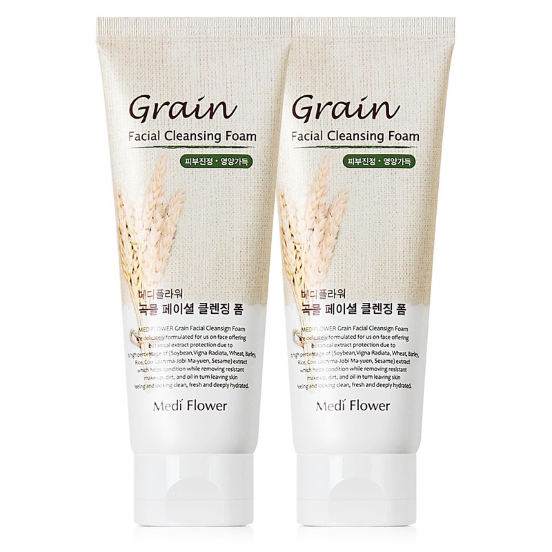 Mediflower Grain Cleansing Series Set (2 grain cleansing foams +