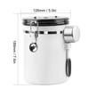Sealing Container with Spoon Stainless Steel Coffee Beans Canister with