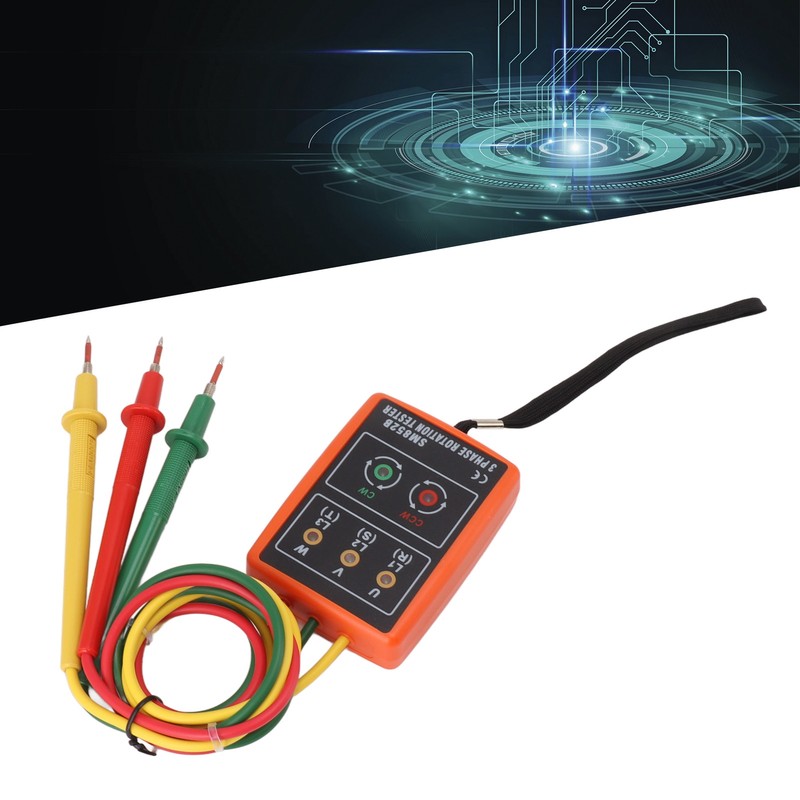60V‑600V Three Phase Sequence Meter High Efficiency AC Phase Rotation