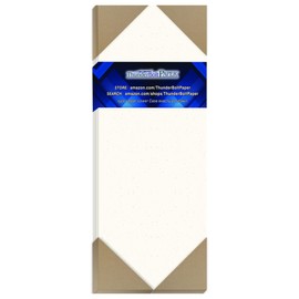 100 Confetti White 65lb Cover 176 gsm|Card Paper - 4.25 X 11 Inches Half Letter Size Cut Long - 65 lb/pound Light Weight Cardstock - Quality Printable Smooth Surface for Bright Colorful Results