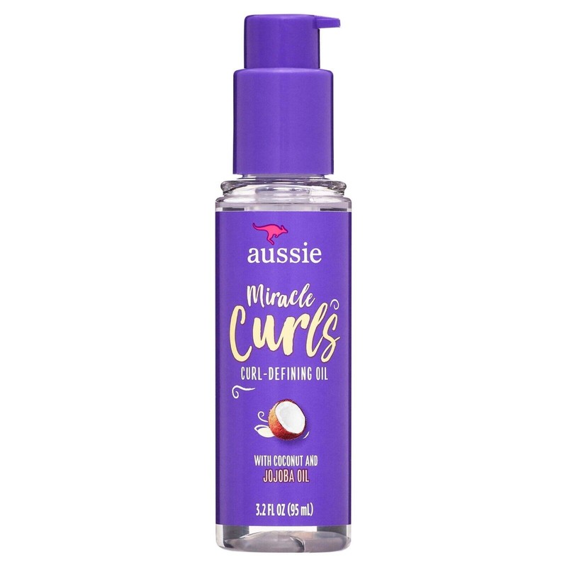 Aussie Miracle Curls Coconut Curl-Defining Hair Oil, for Curly Hair
