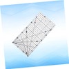 KONTONTY Quilter's Patchwork Ruler Sewing Tool Double Grid Lines Non-Slip