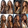 BilltiiWW P1B27 Human Hair Bundles Highlight Body Wave Bundles Black