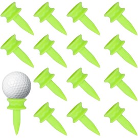 Vayfoni 50PCS Plastic Golf Tees - Golf Tees Plastic Set 21mm - Lightweight Durable Castle Tees for Driving Range Practice & Training Use (Light Green)