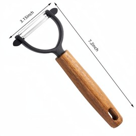 DOIAESKV Vegetable Peeler For Kitchen, Premium Stainless Steel Swivel blade Peeler With Blemish remover For Home Cooks and Chefs (Y Peeler)