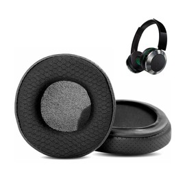 HTINDUSTRY Replacement Ear Pads Cushions Compatible with Panasonic RP-BTD5 RP BTD5 RP-BTD10-K Headphones Ear Pads with Breathable Leather/Durable Fabric and Memory Foam