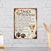 Shawprint Limited MY DOG'S RULES RETRO STYLE METAL TIN WIRE