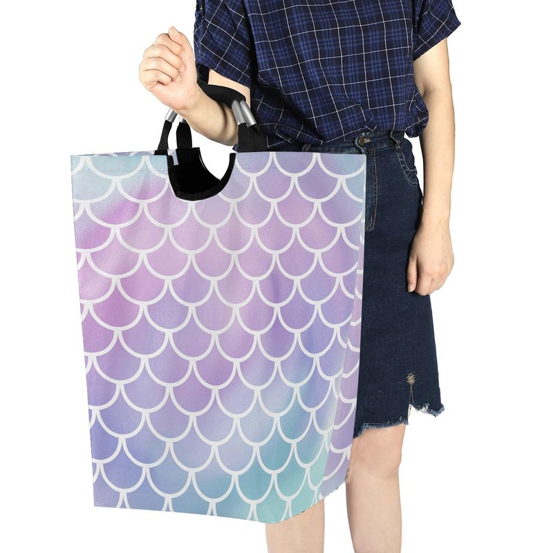 Blueangle Cesta de lavandería plegable de tela Oxford para ropa