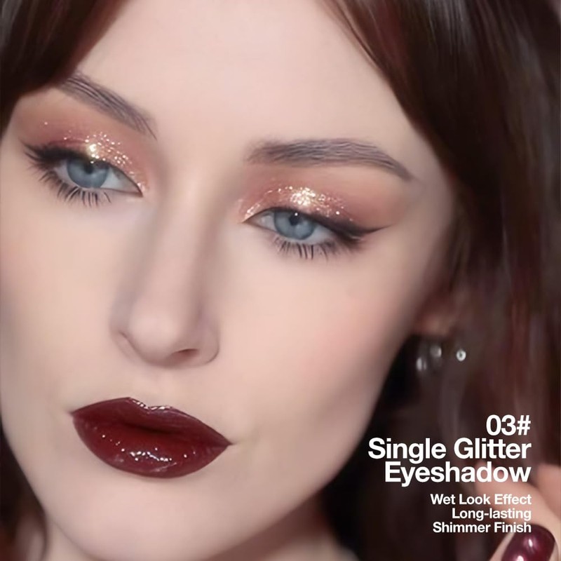 Champagne Pink Rose Monochrome Shimmer Eyeshadow Palette Makeup,Long Lasting Naturing-Looking