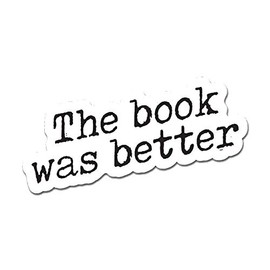 MightySkins Book was Better 24" Peel and Stick Wall Art Removable Cute Stylish Funny Cartoon Dorm Room Decor Sticker Vinyl Wall Decals