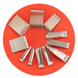 11-Piece Stainless Steel Pottery Texture Clip Set for Clay Modeling