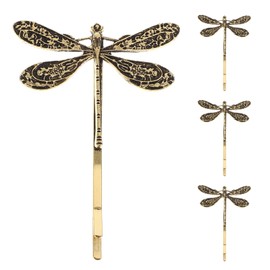 NOLITOY Unique Vintage Dragonfly Hair Clip Metal Women Clip Hair Styling Pins 4pcs Women