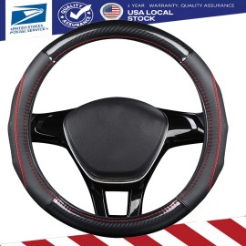eDailytool Car Steering Wheel Cover for Jeep Cherokee 2026-2016 Sport First Layer Cowhide