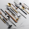 VBC Casa cutlery matte titanium 32 types, gold gold_dessert spoon