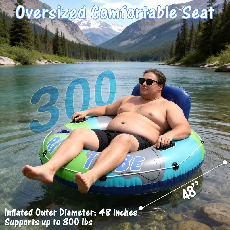Inflatable River Floats for Adults Heavy Duty – Floating Tubes