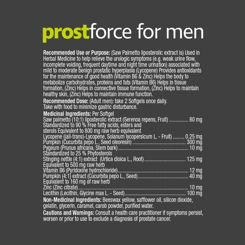Prairie Naturals Prost Force Prostate Support For Men Soft Gel,