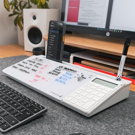 DeskBoard Buddy (White with Calculator)