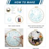 Zhenqing 4-Piece Halloween Embroidery Kit for Beginners - Spooky Ghost,