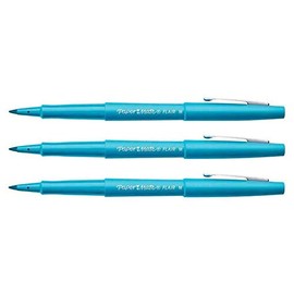 Paper Mate Pack of 3 Felt Pens Original Nylon Medium Tip Turquoiseaa