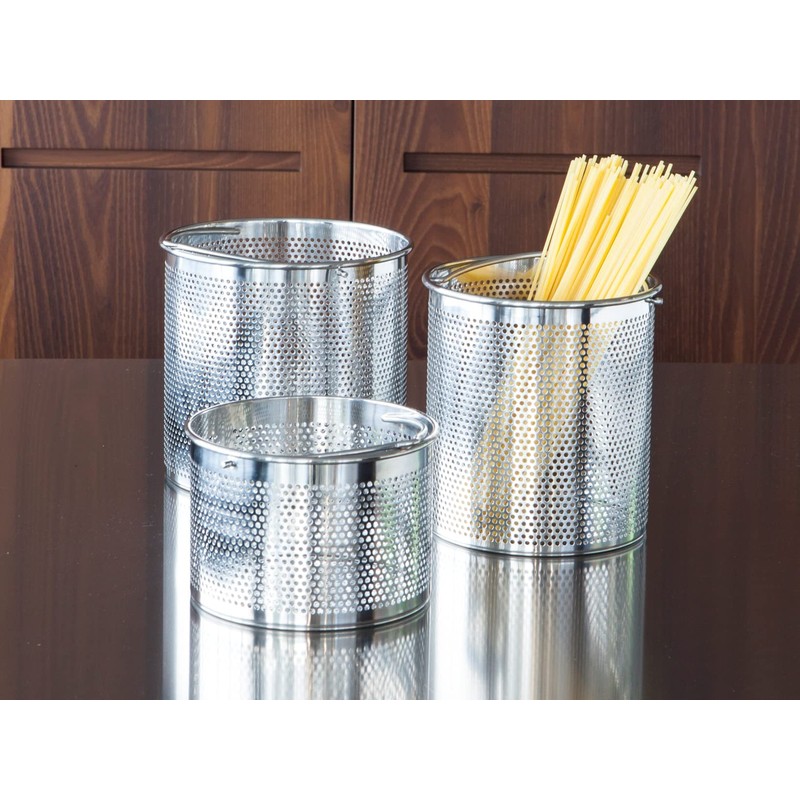 H&H Alessandro Borghese The Luxury of Simplicity Basket, Stainless Steel,
