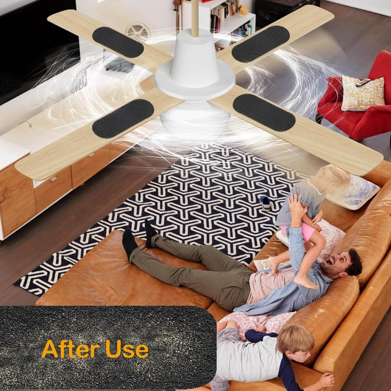 BGCYEGD 5pcs Ceiling Fan Filters,0.12 Inch Thickness Activated Carbon Air