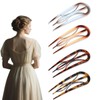 4 Pieces French Hair Pin,U Shaped Hair Clips,French Hairpin,Three Prong