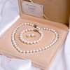 BURLAP LIFE AAA Freshwater Cultured Potato Pearl Jewelry Set for