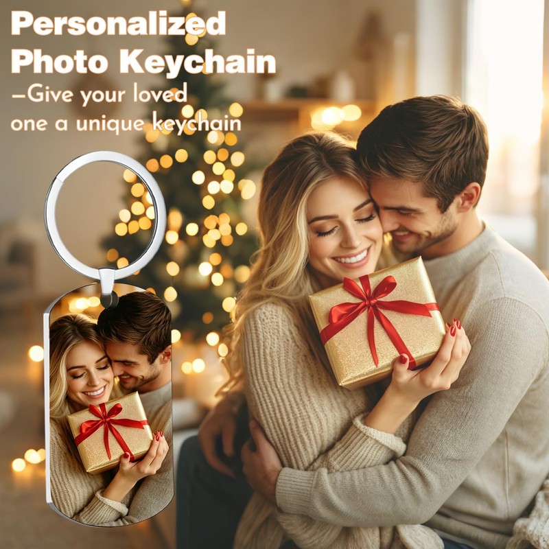 Llavero personalizado con foto para hombres adultos