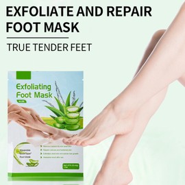 LAIKME Moisturizing Foot Mask - 6 Pairs Aloe Vera Feet Masks Hydrating Socks for Women Men