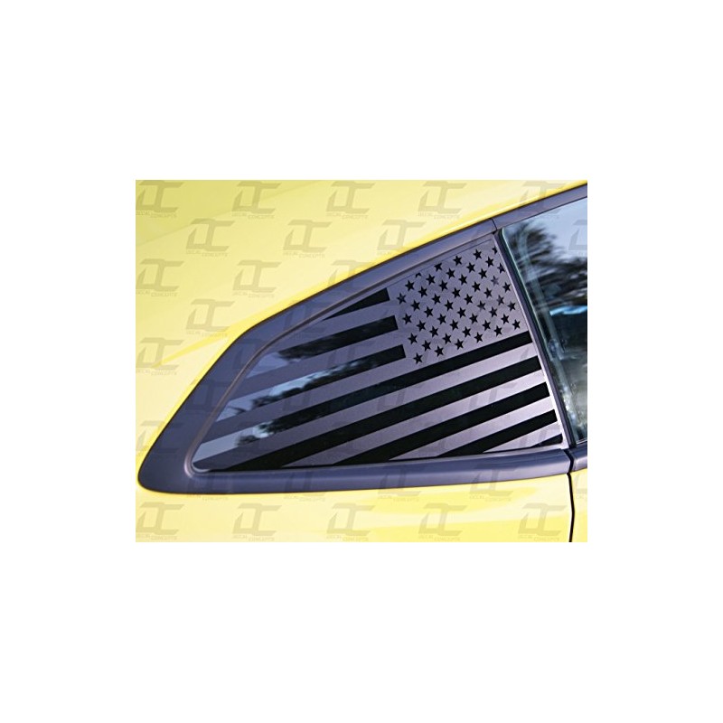 Decal Concepts American Flag Rear Quarter Window Accent Decal Kit