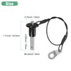 M METERXITY Push-Button Ball Locking Pin, 1/4" [6mm] Dia., 19/32