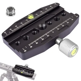 fotoconic CL-110N Quick Release Clamp Compatible with Arca Swiss QR Plate, Arca Clamp Relacement for Tripod Monopod
