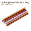 sourcing map 16pcs Mini Glitter Hot Glue Sticks 8 inch
