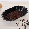 4Pcs Coffee Beans Oval Tray, Black Coffees Beans Cupping Sample