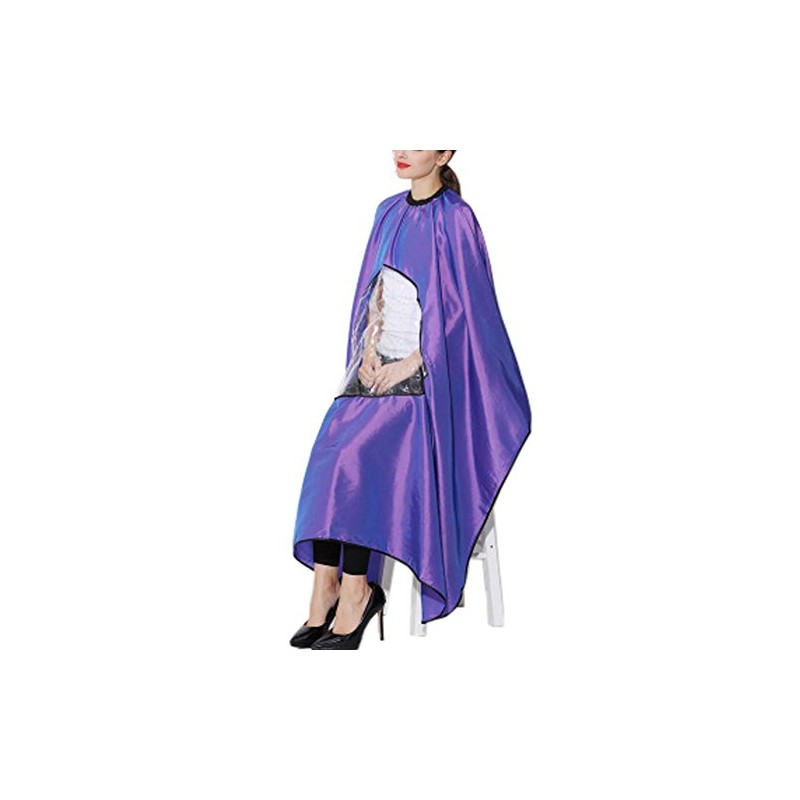 FANCYPUMPKIN Comfortable Hairdressing Apron Salon Capes Haircut Cape with Viewing