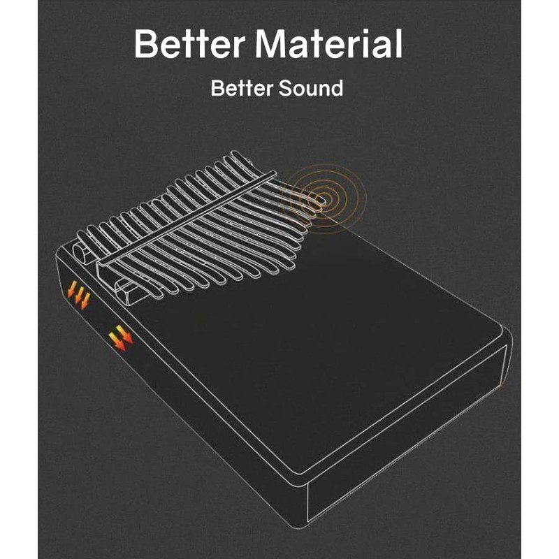 Jooleer Smart Kalimba with APP Tuning Hammer Thumb Piano 17