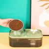 Cat Water Fountain Food Bowl High Capacity Quiet 2 In