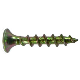 DRYWALL Screws: YELLOW ZINC #6 x 1" (12.5 OUNCES - Apx. 257 Screws) COARSE THREAD Drywall Screws (or sheetrock Screws) gypsum board, sheetrock, plasterboard. Use for all purpose wood Screws