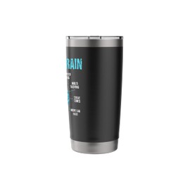 Gamer's Brain - Gaming - Gamer - PC Gaming - Console Gaming Stainless Steel Insulated Tumbler